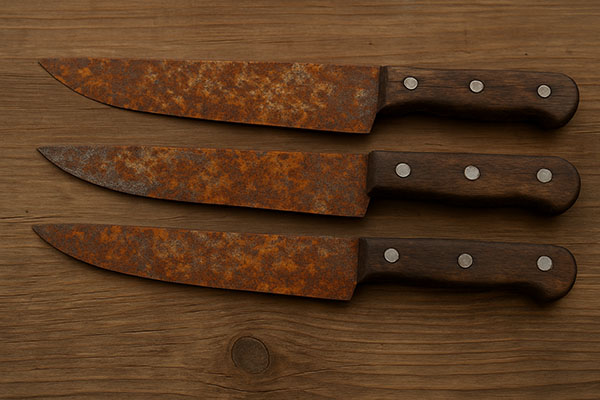 rusty knives
